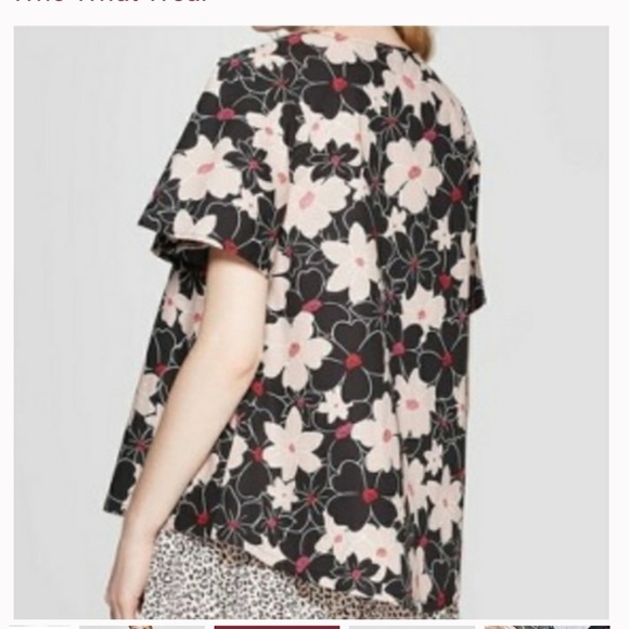 Who What Wear Bell Sleeve Button Down - Picture 4 of 6